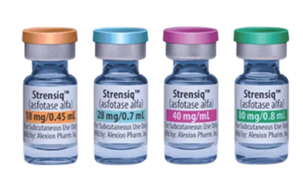 Strensiq vials - 18mg/0.45ml, 28mg/0.7ml, 40mg/ml, 80mg/0.8ml